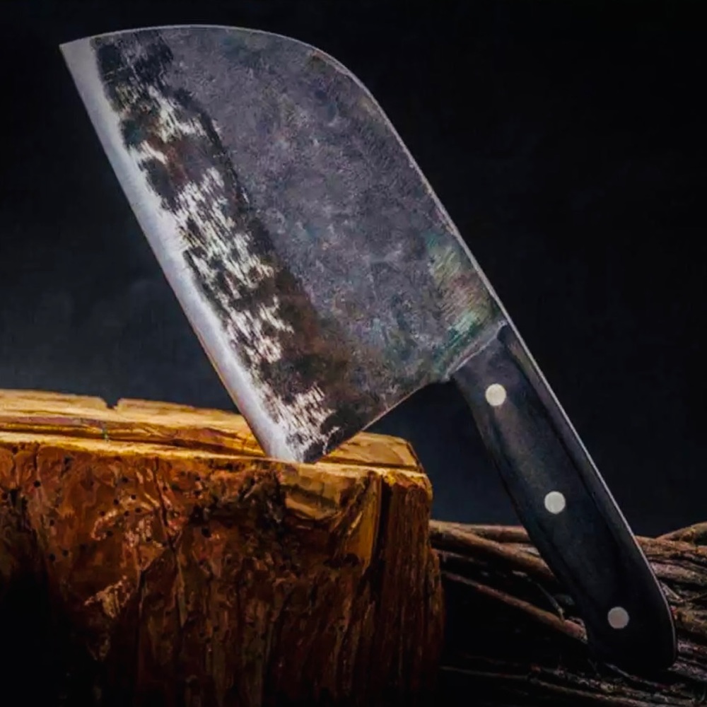 Chefs Knife Kitchen Butcher Handmade Clever Forged - Picture 2 of 16